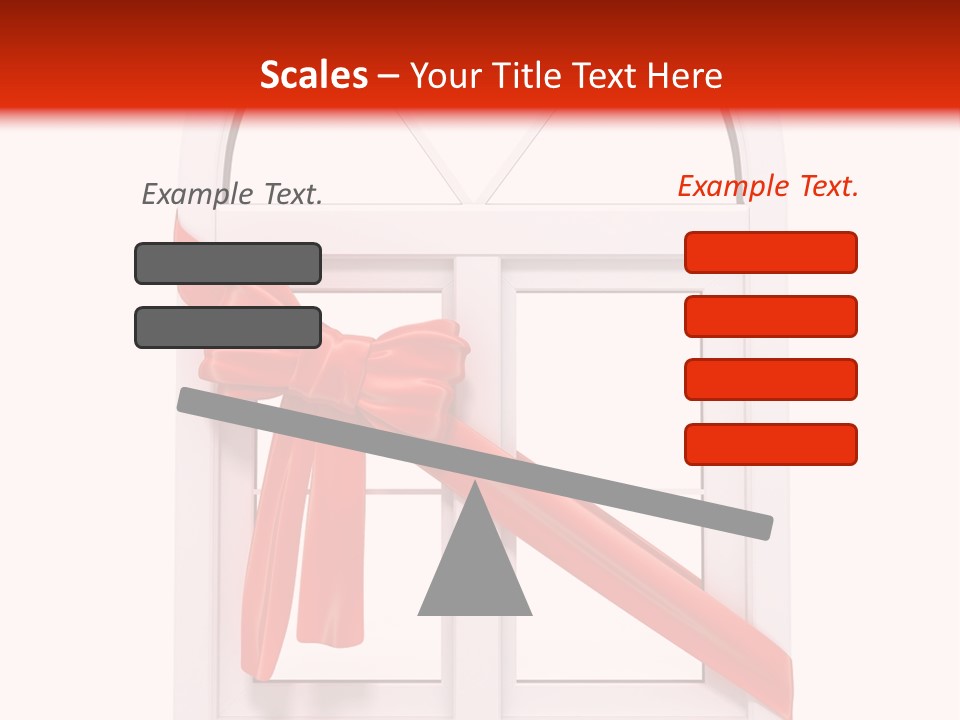 Knot Two Red PowerPoint Template