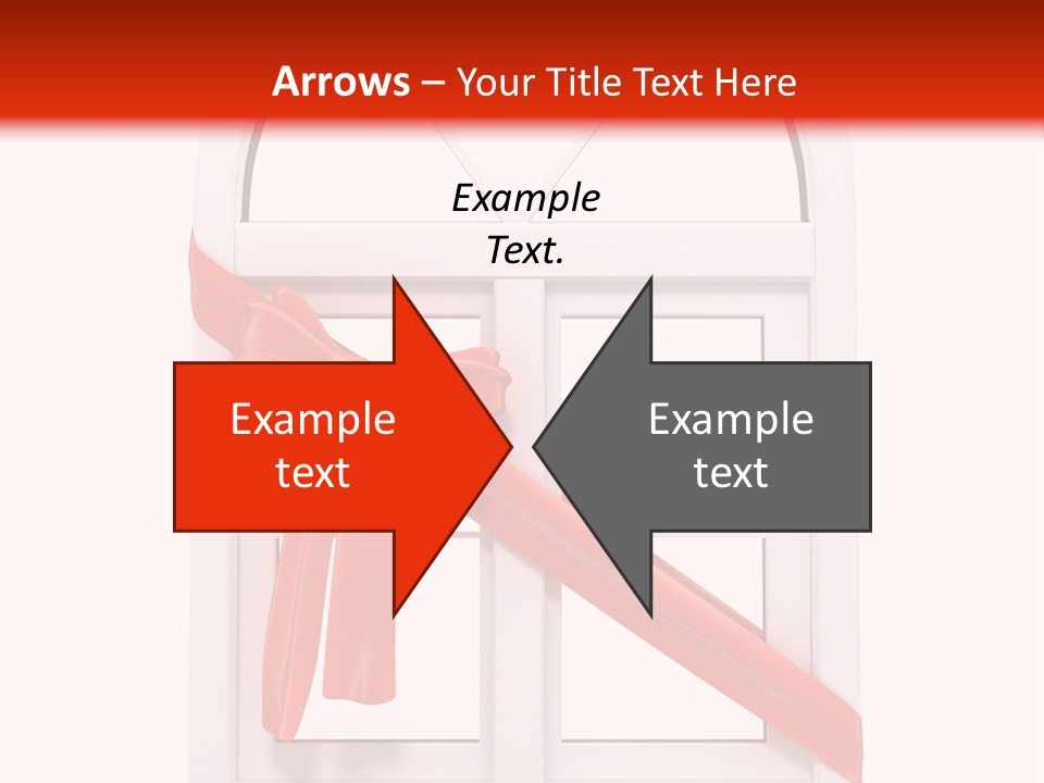 Knot Two Red PowerPoint Template