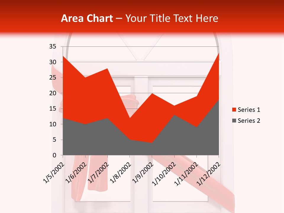 Knot Two Red PowerPoint Template