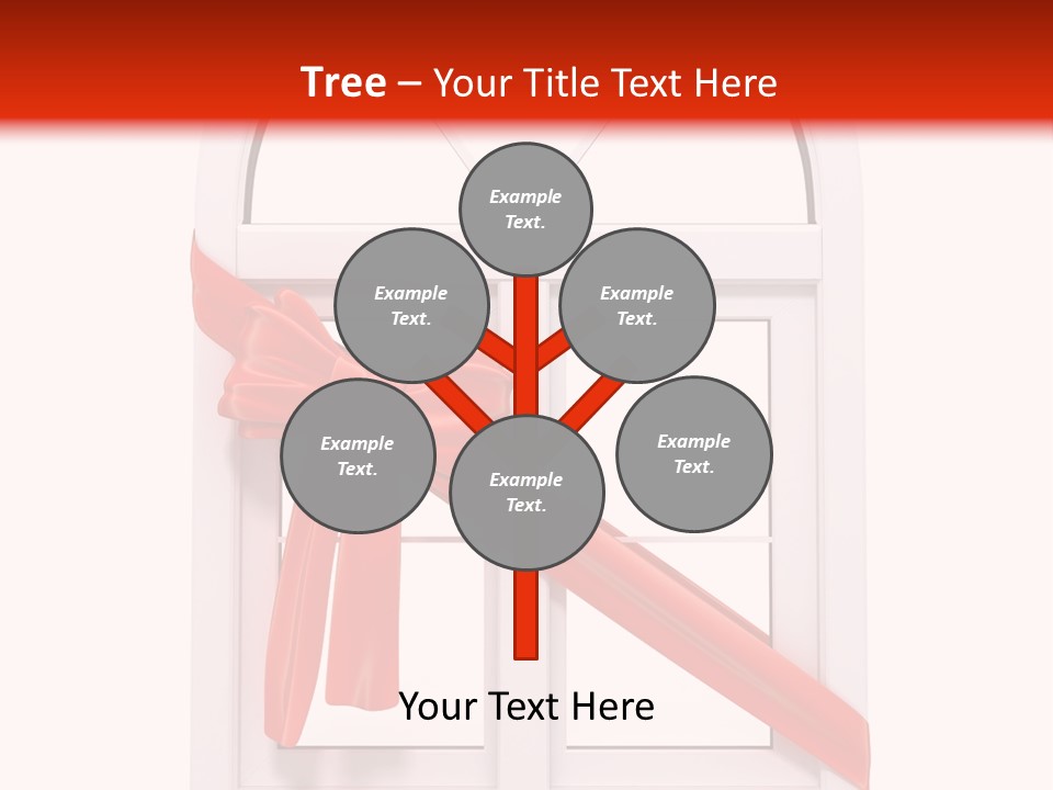 Knot Two Red PowerPoint Template