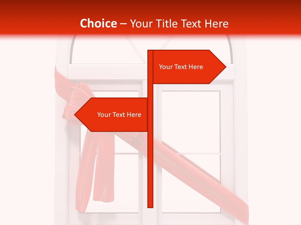 Knot Two Red PowerPoint Template