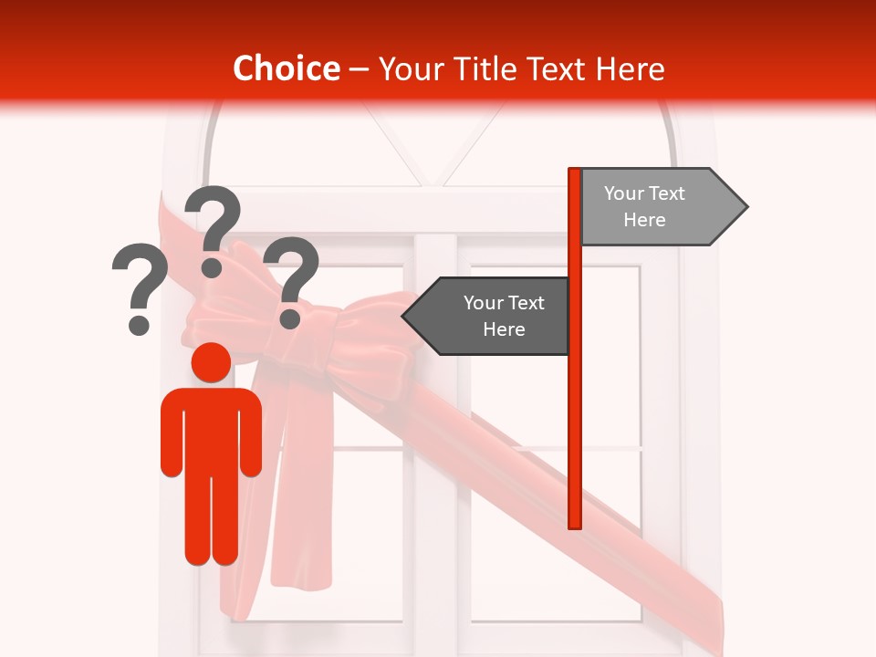 Knot Two Red PowerPoint Template