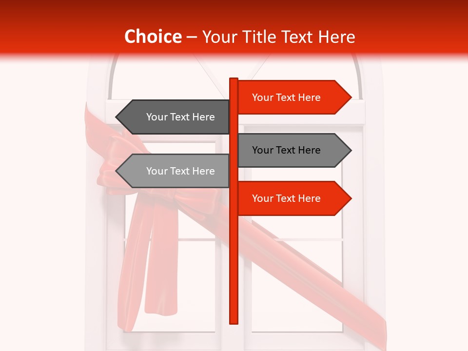 Knot Two Red PowerPoint Template