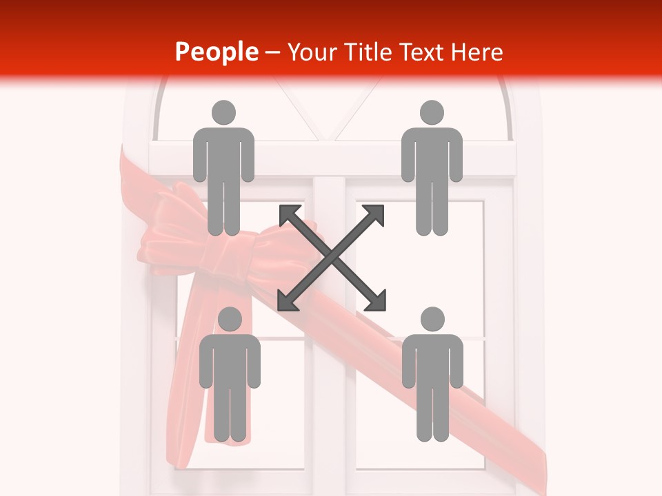 Knot Two Red PowerPoint Template