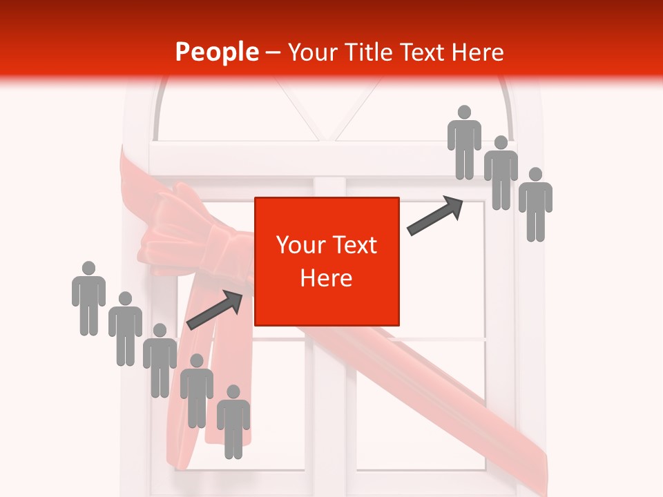 Knot Two Red PowerPoint Template