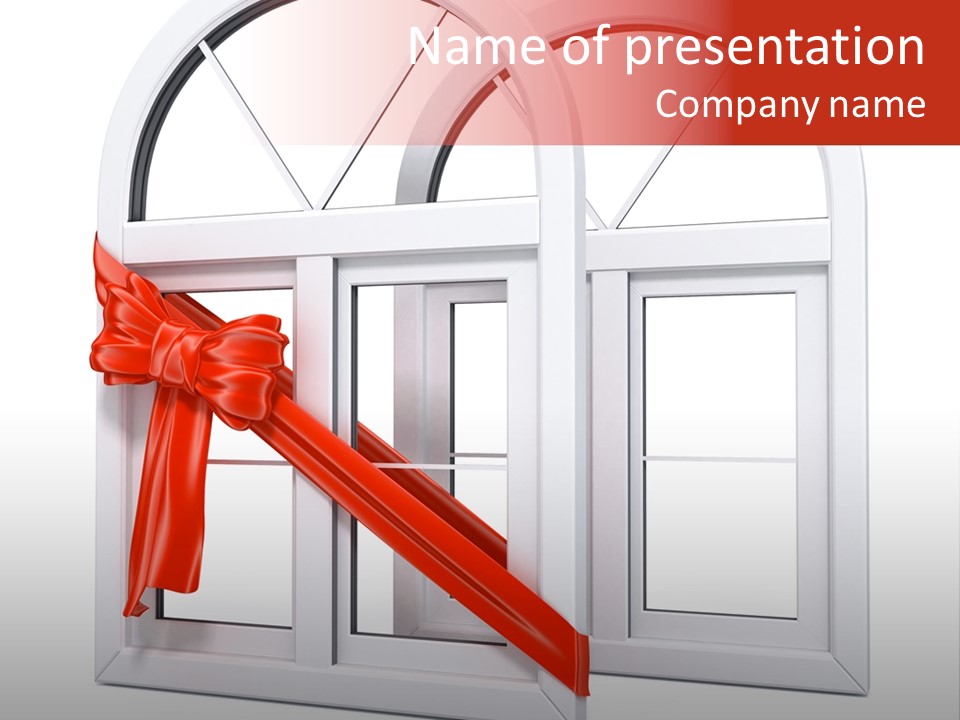 Around Building Frame PowerPoint Template