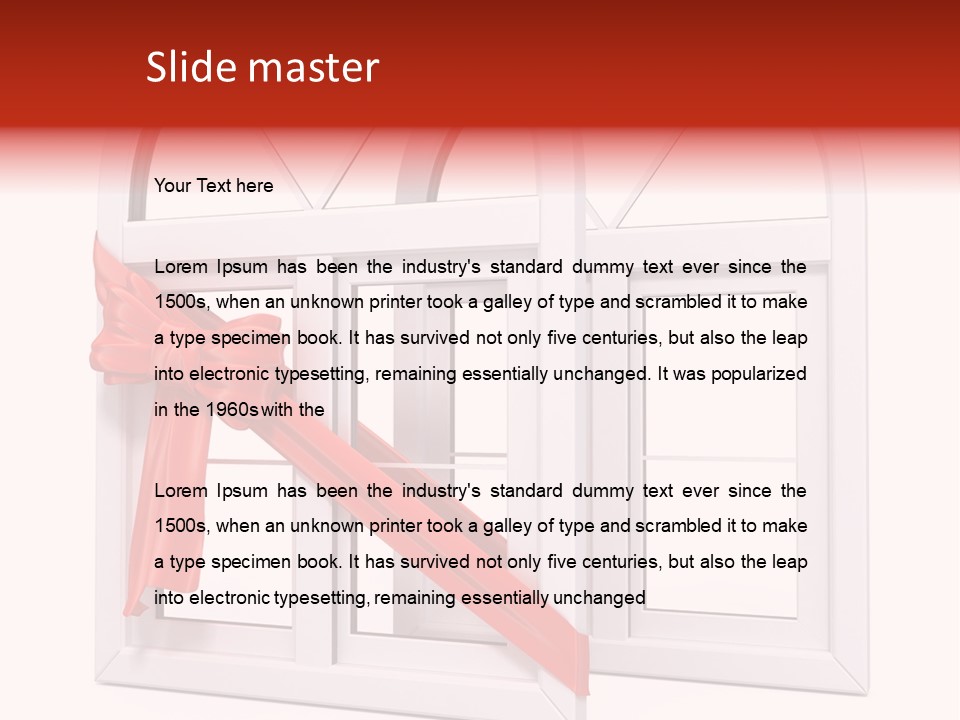 Around Building Frame PowerPoint Template