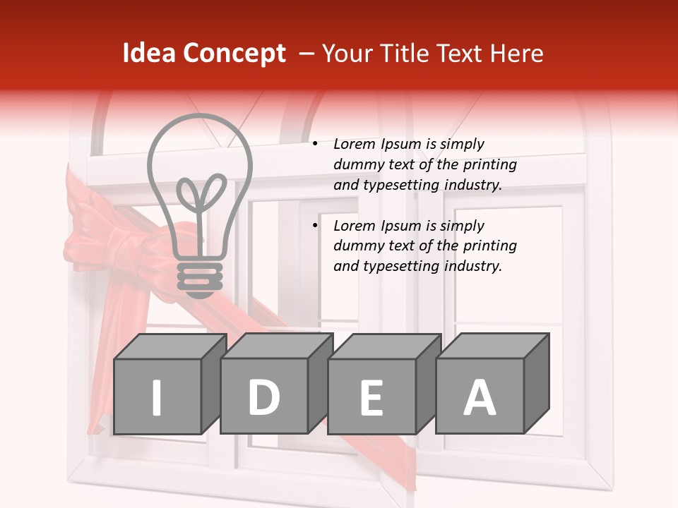 Around Building Frame PowerPoint Template
