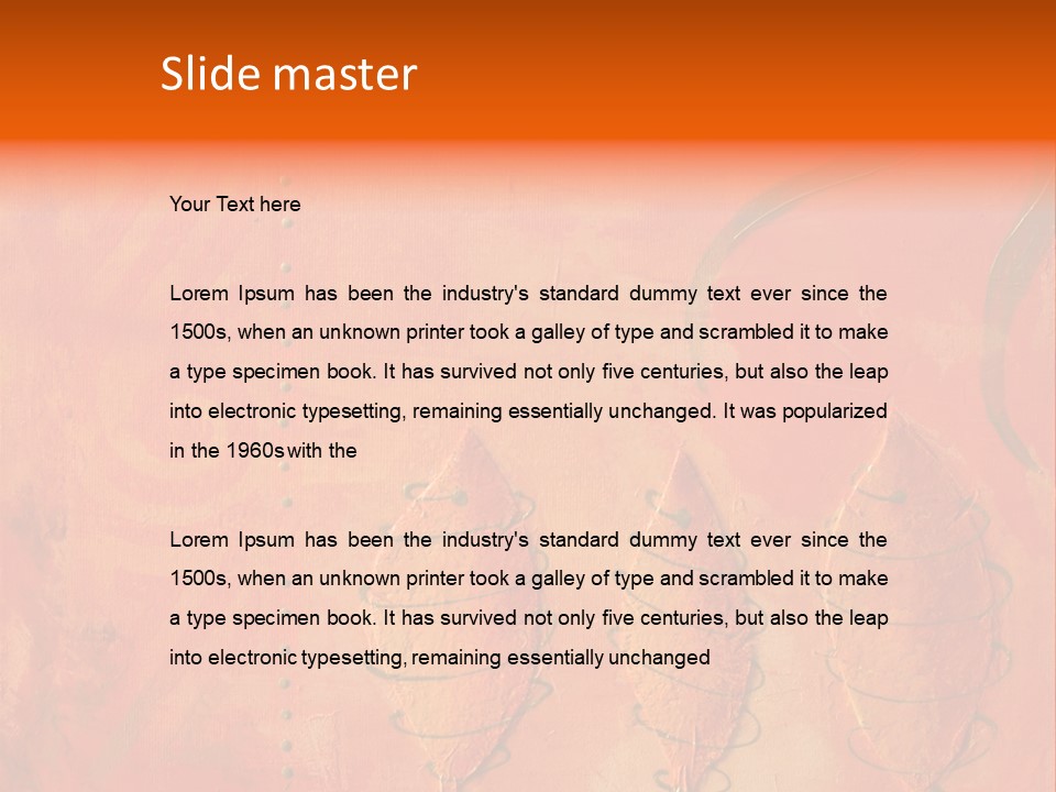 Gold Illustration Texture PowerPoint Template