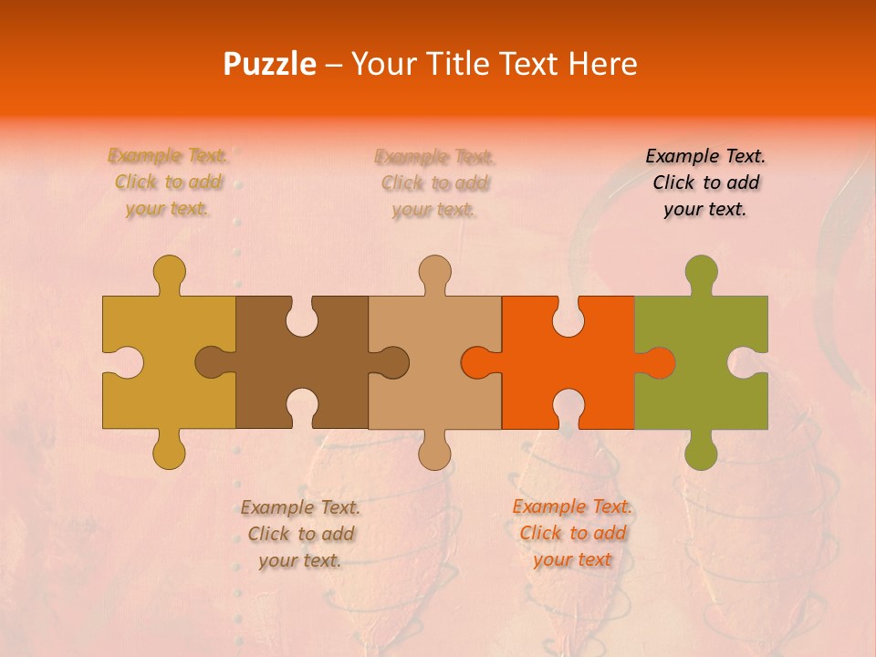 Gold Illustration Texture PowerPoint Template