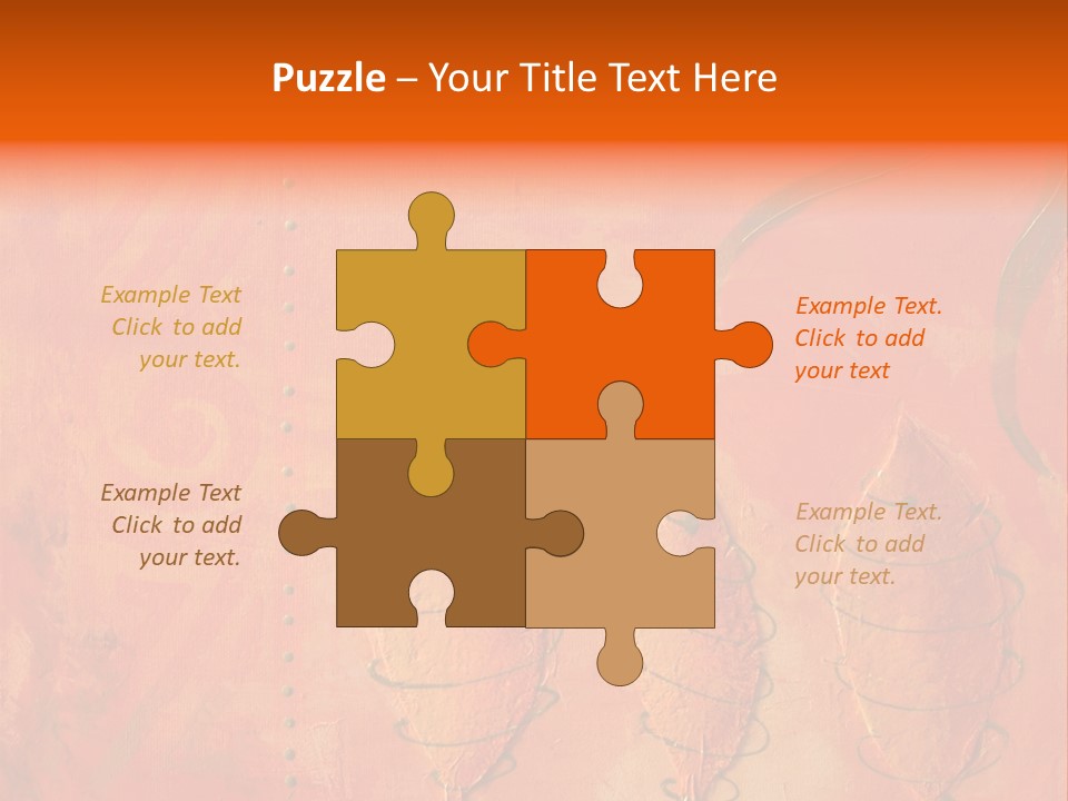 Gold Illustration Texture PowerPoint Template