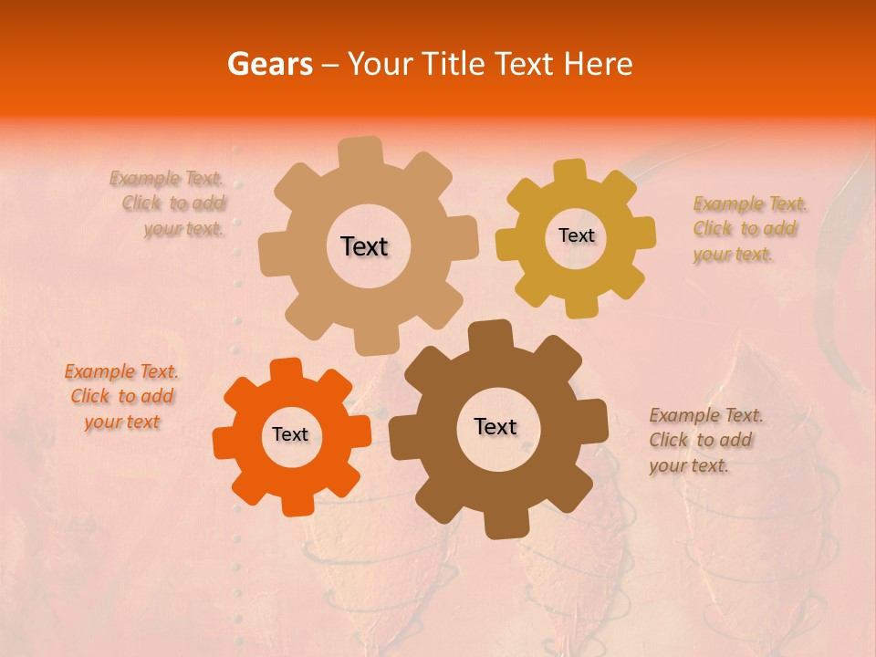 Gold Illustration Texture PowerPoint Template