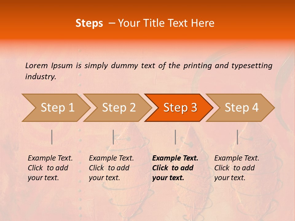 Gold Illustration Texture PowerPoint Template
