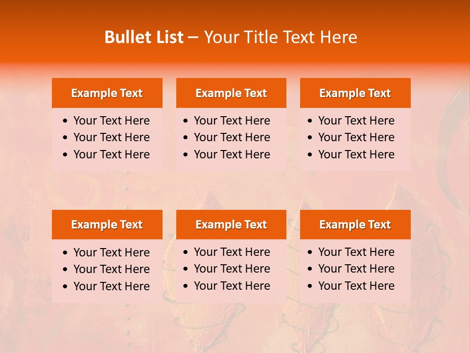 Gold Illustration Texture PowerPoint Template