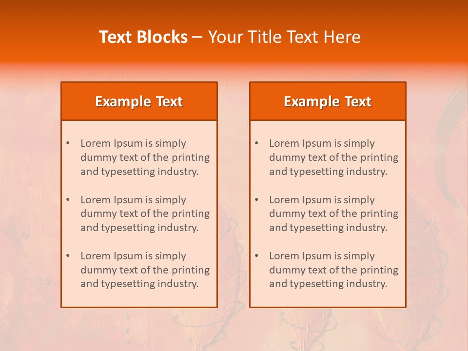 Gold Illustration Texture PowerPoint Template