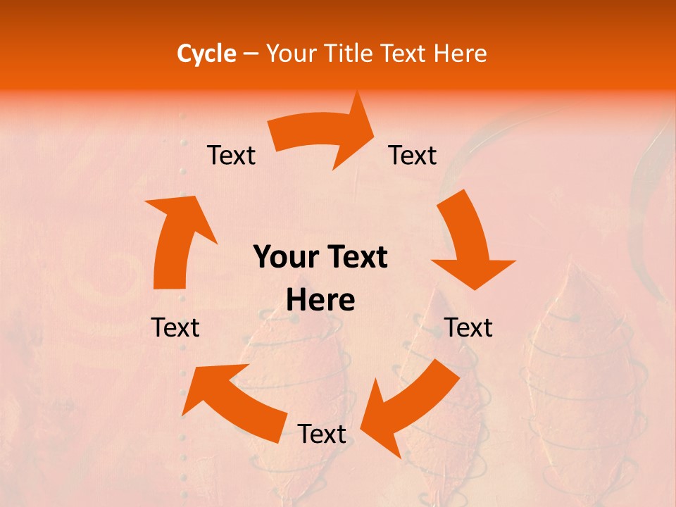 Gold Illustration Texture PowerPoint Template