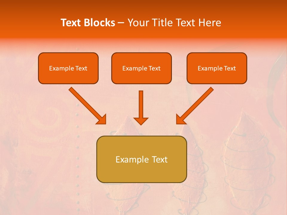 Gold Illustration Texture PowerPoint Template