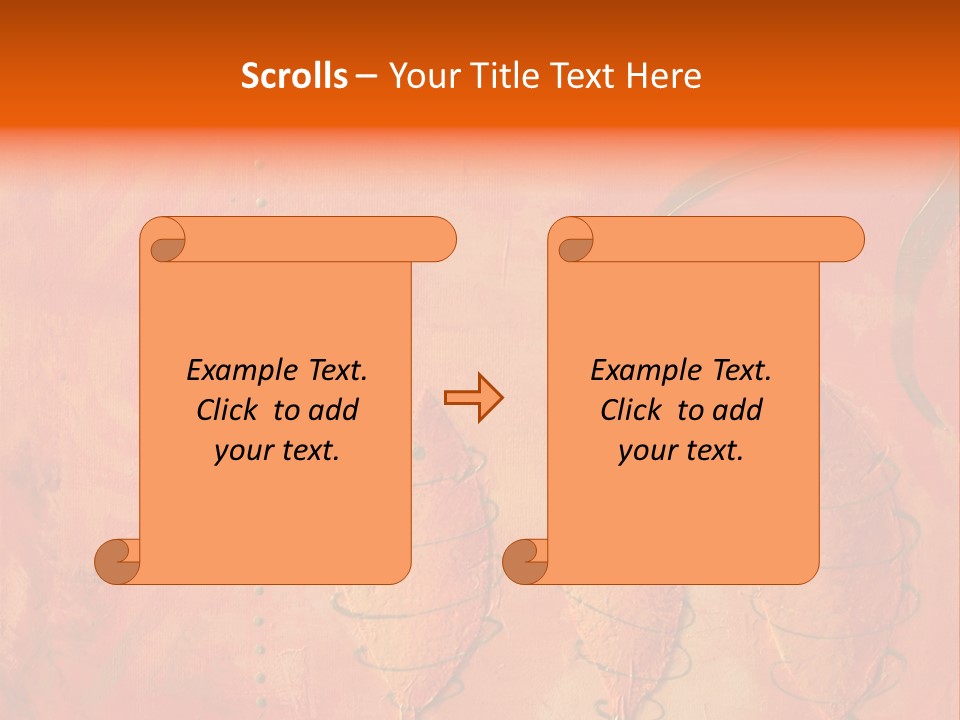 Gold Illustration Texture PowerPoint Template