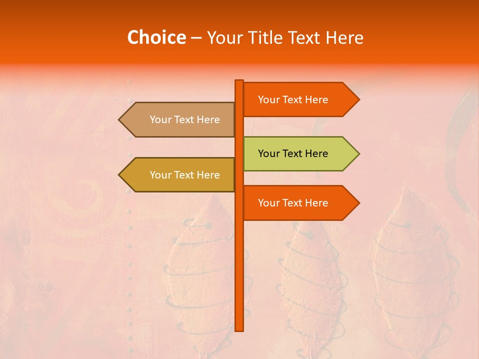 Gold Illustration Texture PowerPoint Template