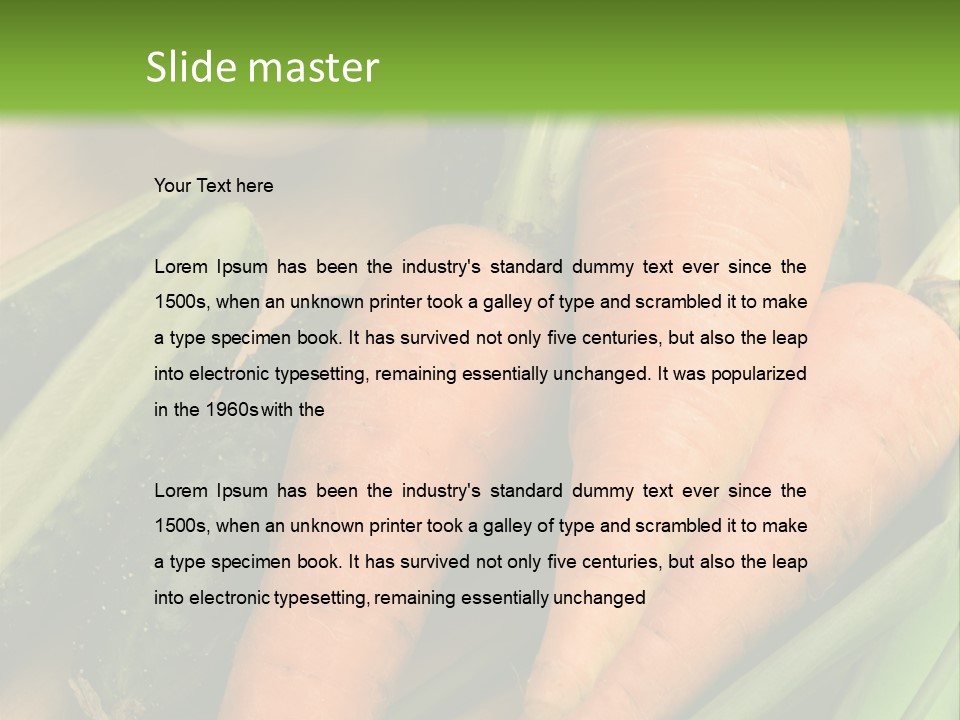 Onion Appetising Cucumber PowerPoint Template