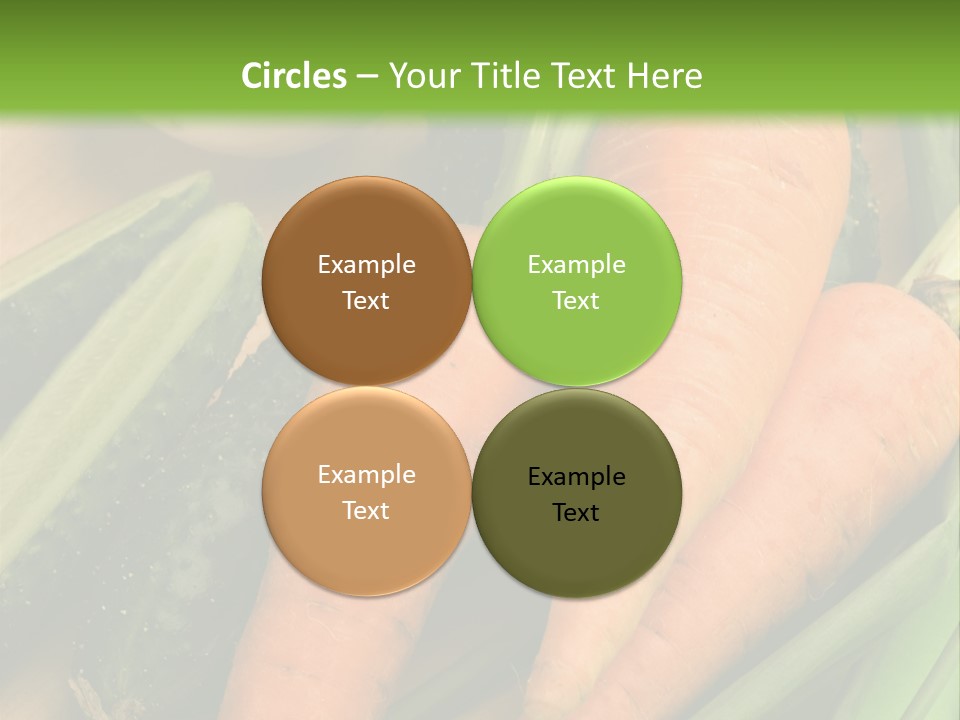 Onion Appetising Cucumber PowerPoint Template