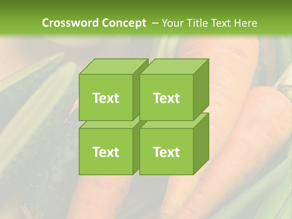 Onion Appetising Cucumber PowerPoint Template