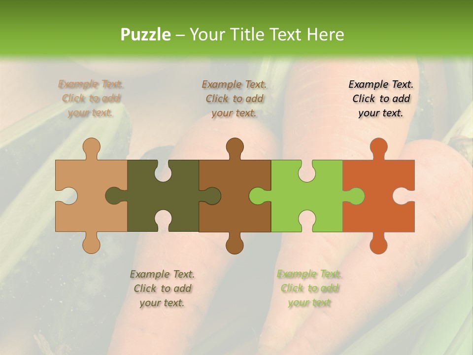 Onion Appetising Cucumber PowerPoint Template