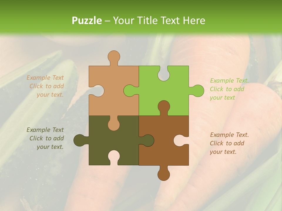 Onion Appetising Cucumber PowerPoint Template