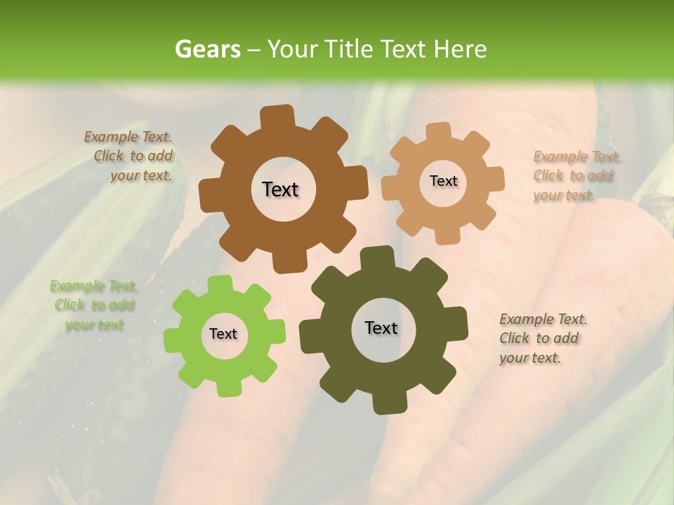 Onion Appetising Cucumber PowerPoint Template