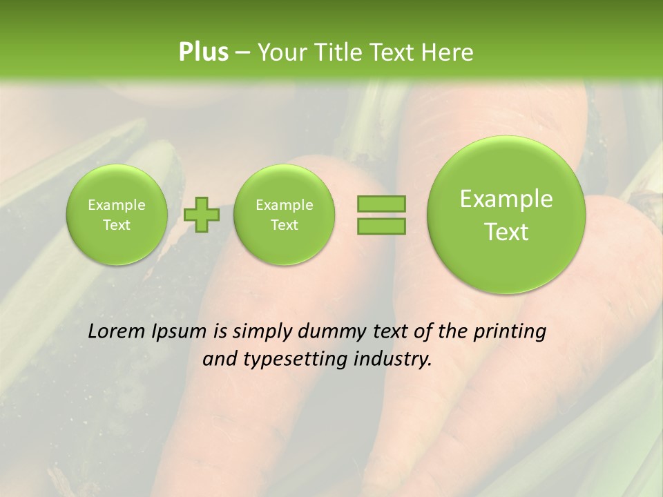 Onion Appetising Cucumber PowerPoint Template