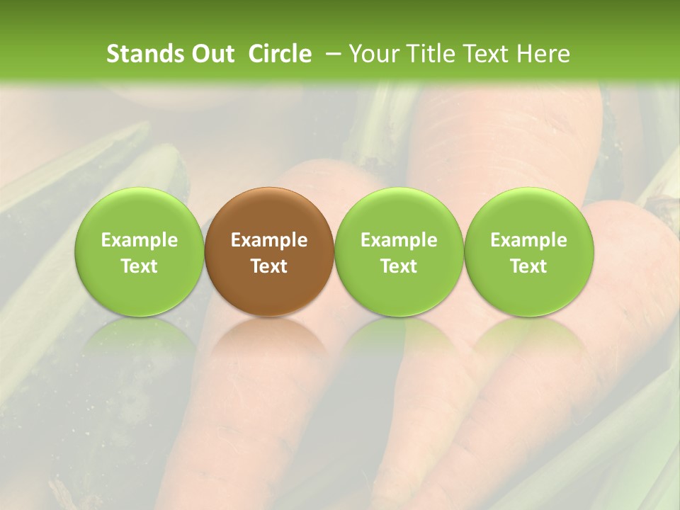 Onion Appetising Cucumber PowerPoint Template