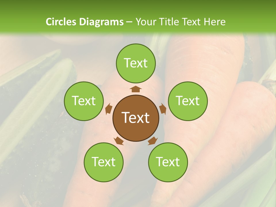 Onion Appetising Cucumber PowerPoint Template