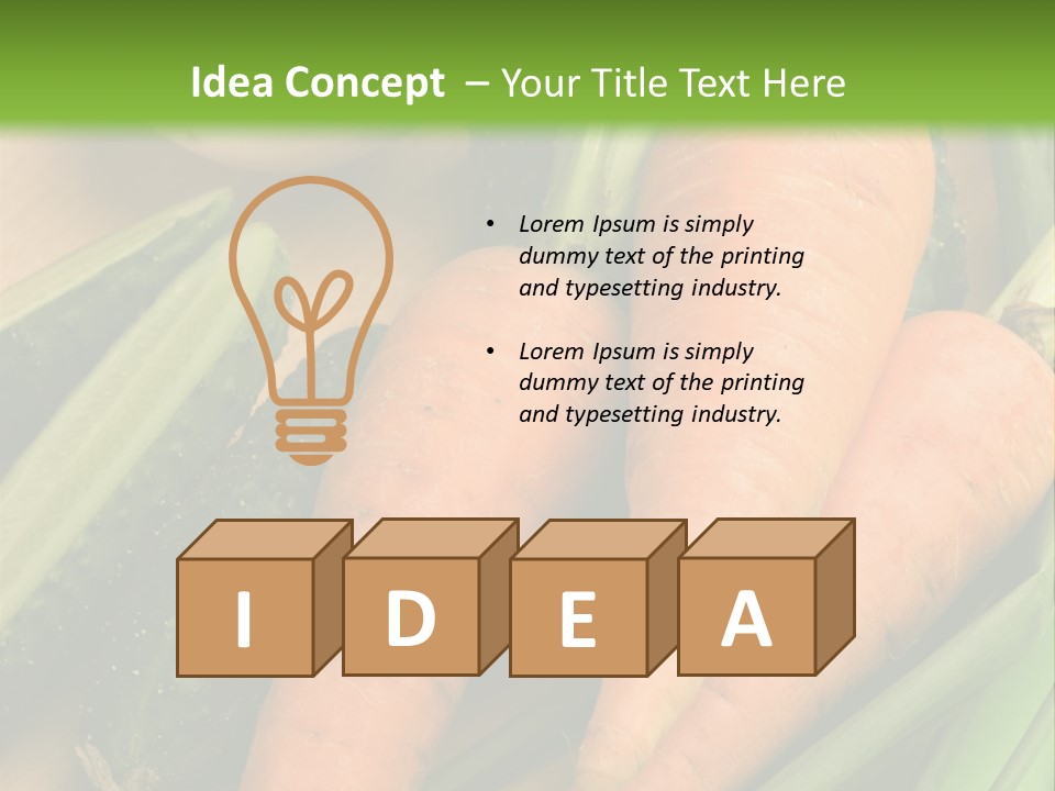 Onion Appetising Cucumber PowerPoint Template