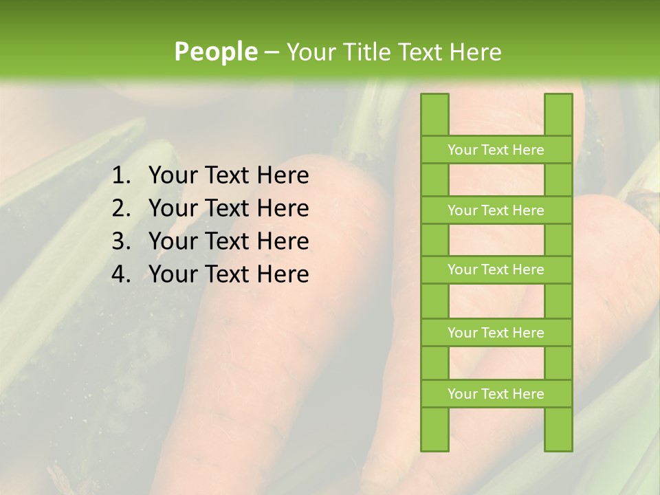 Onion Appetising Cucumber PowerPoint Template