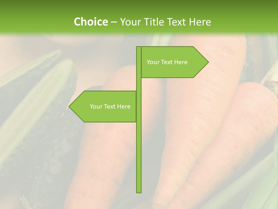 Onion Appetising Cucumber PowerPoint Template
