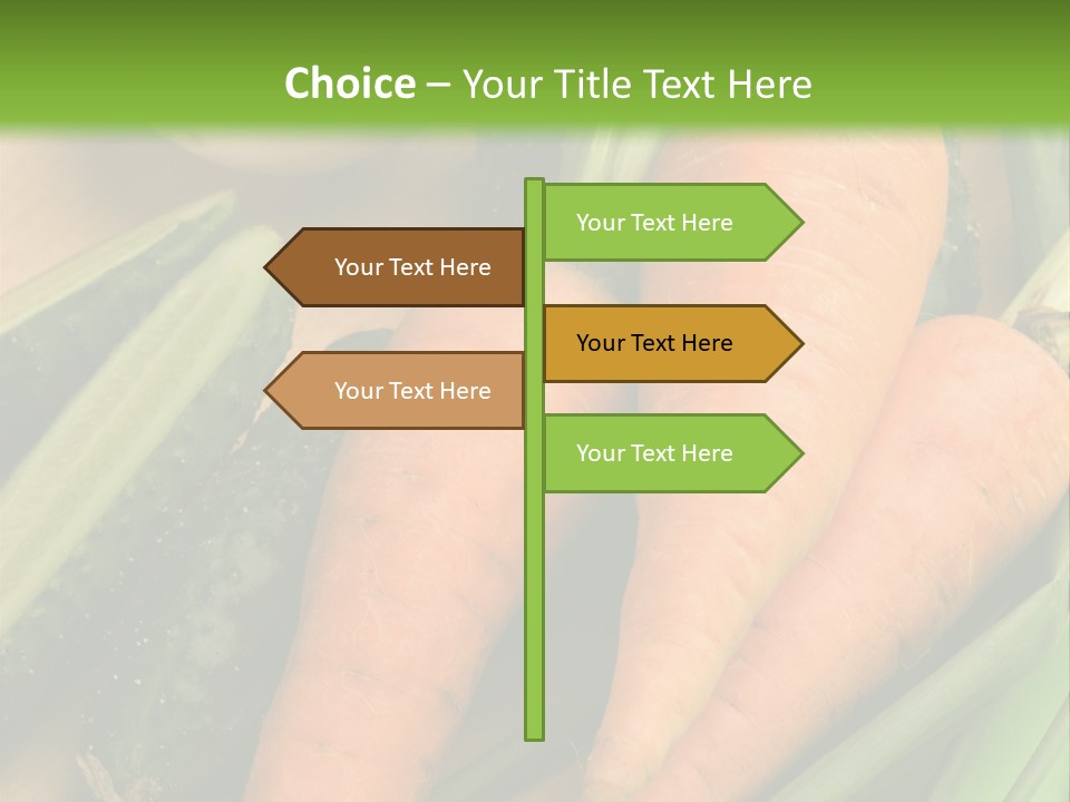 Onion Appetising Cucumber PowerPoint Template