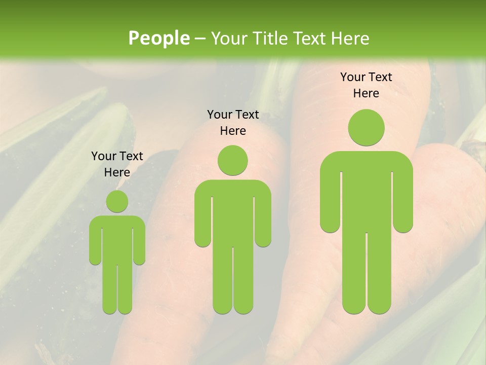 Onion Appetising Cucumber PowerPoint Template