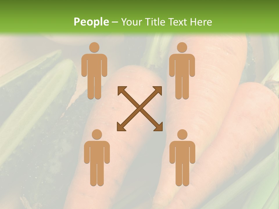 Onion Appetising Cucumber PowerPoint Template