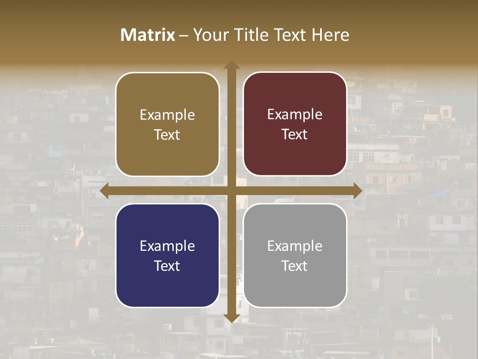 Built Structure Densely Building Exterior PowerPoint Template