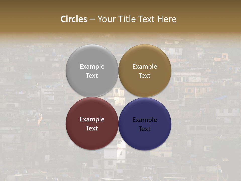 Built Structure Densely Building Exterior PowerPoint Template