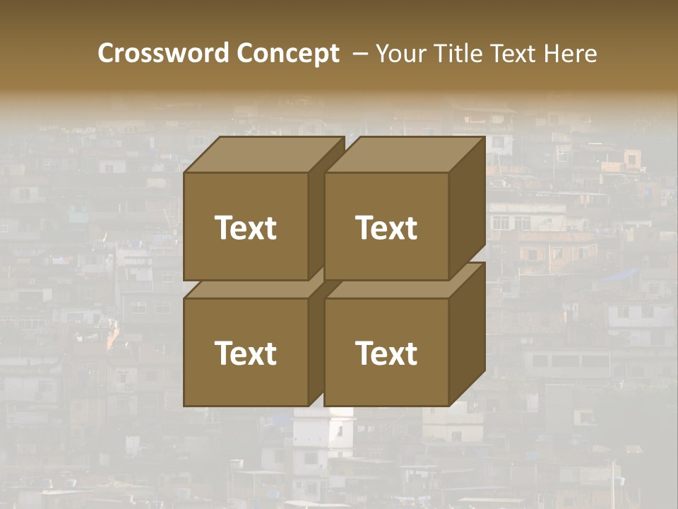 Built Structure Densely Building Exterior PowerPoint Template