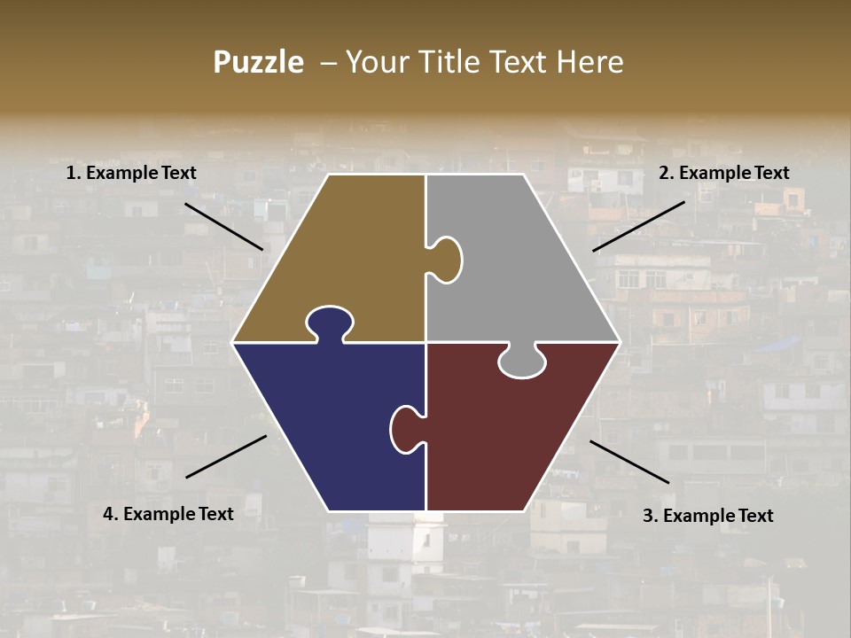 Built Structure Densely Building Exterior PowerPoint Template