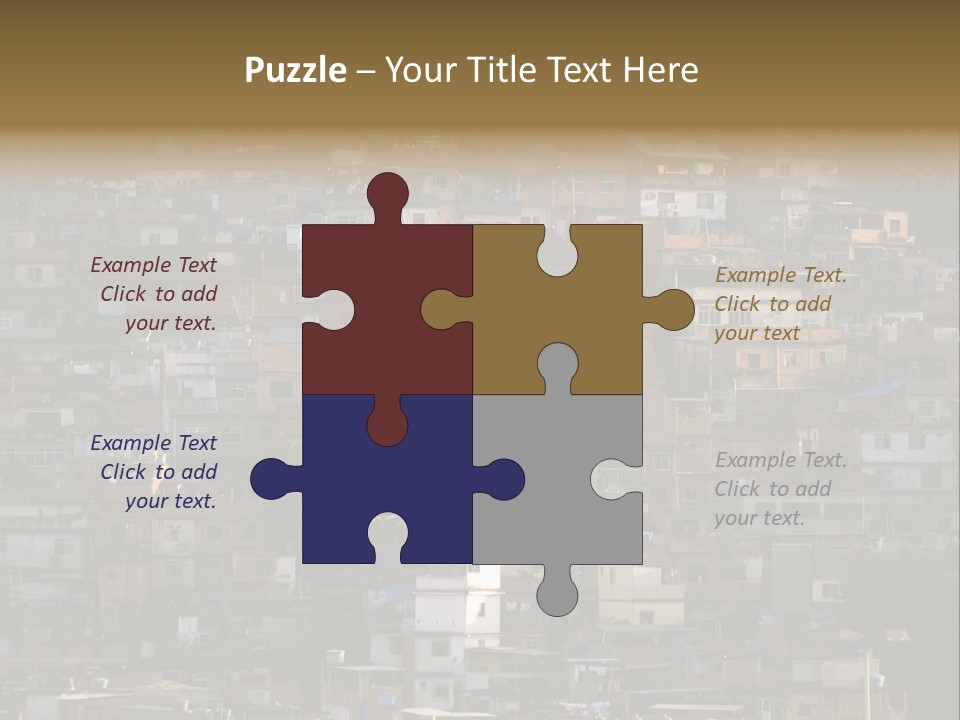 Built Structure Densely Building Exterior PowerPoint Template