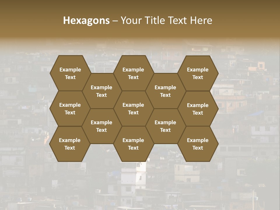 Built Structure Densely Building Exterior PowerPoint Template
