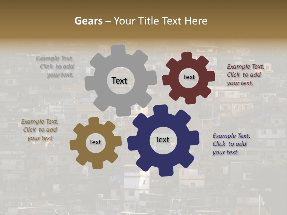 Built Structure Densely Building Exterior PowerPoint Template