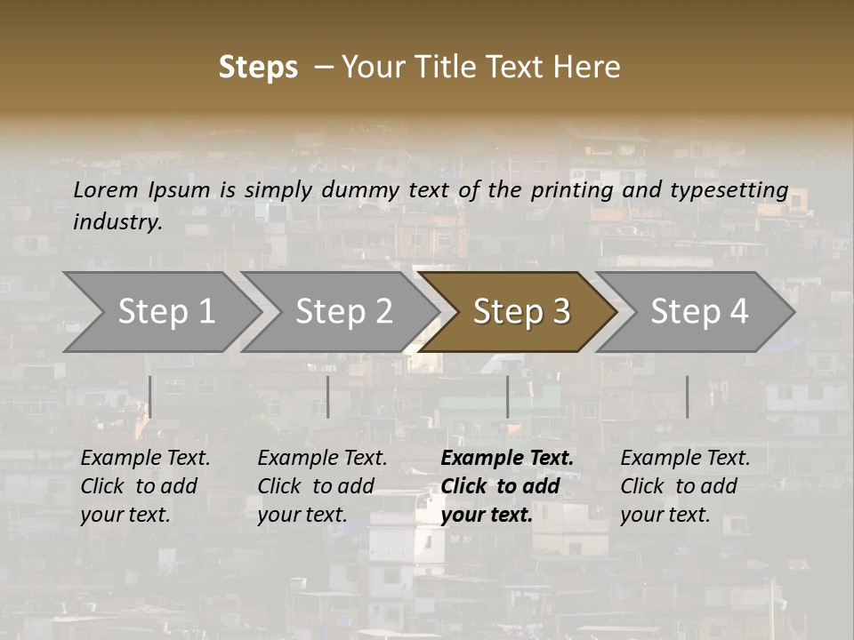 Built Structure Densely Building Exterior PowerPoint Template