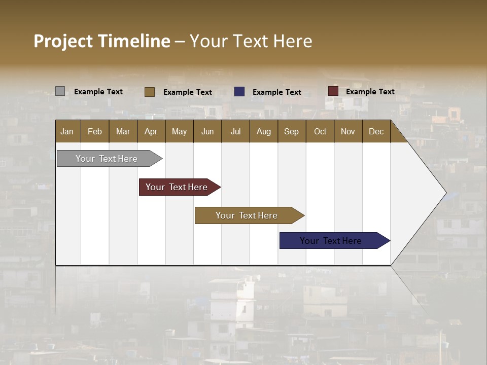 Built Structure Densely Building Exterior PowerPoint Template