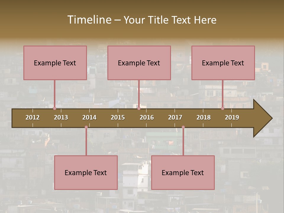 Built Structure Densely Building Exterior PowerPoint Template