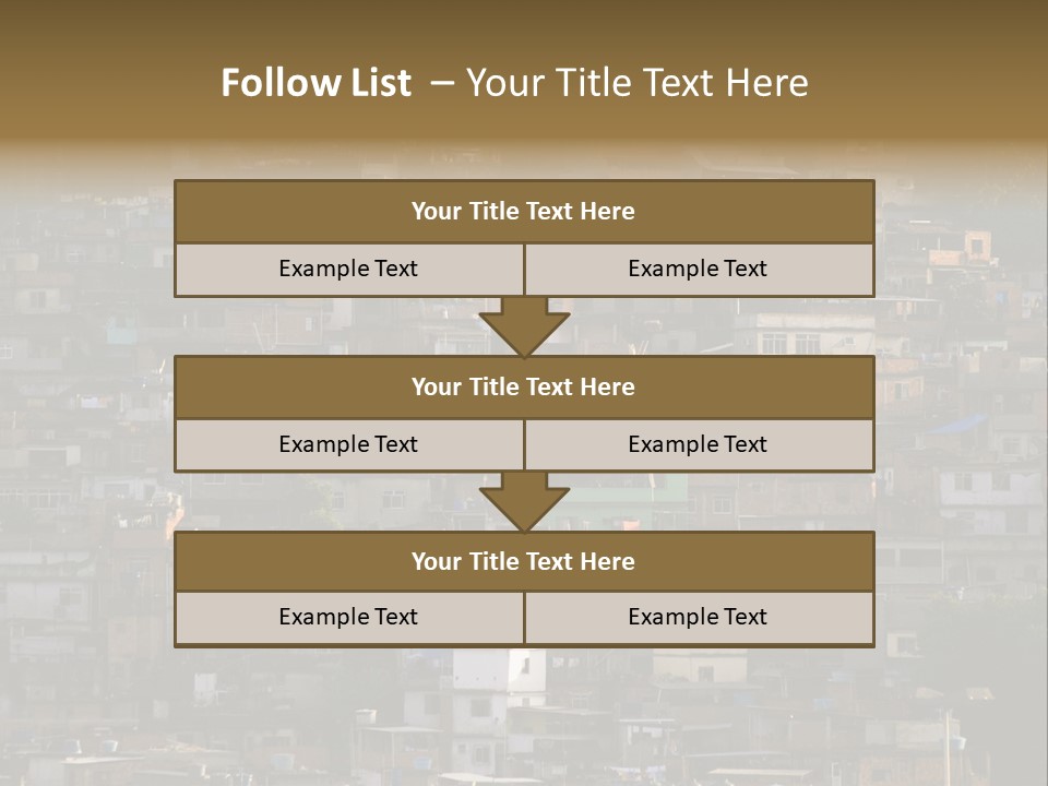 Built Structure Densely Building Exterior PowerPoint Template