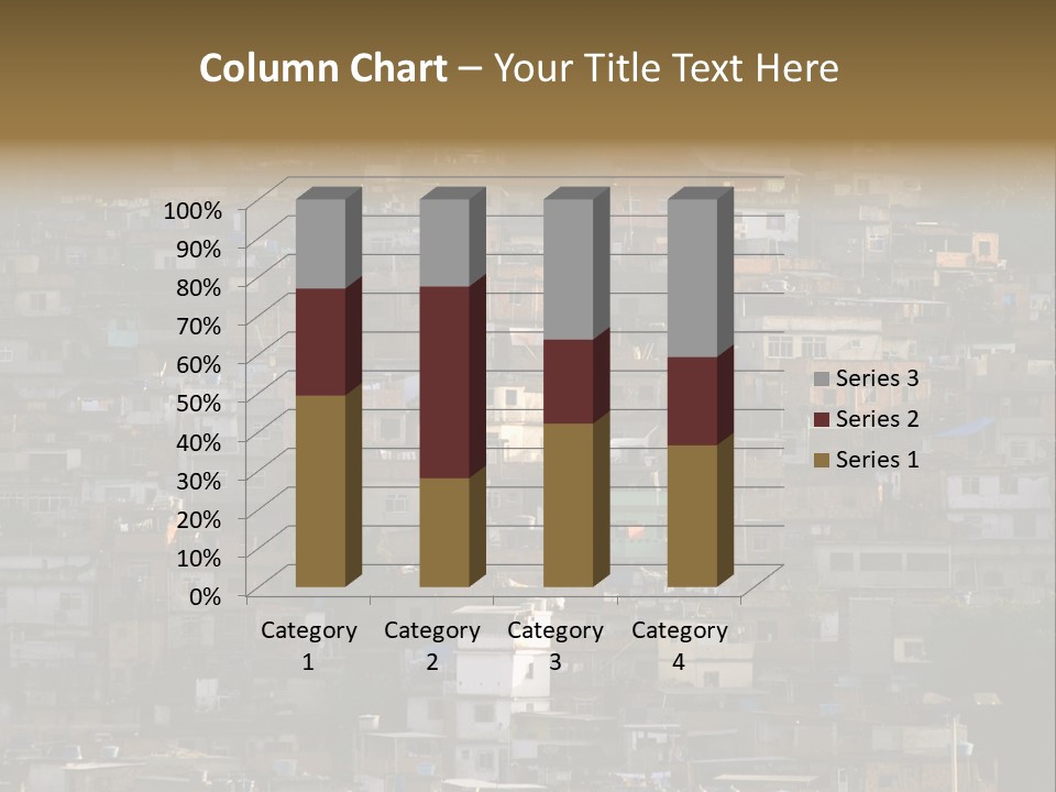 Built Structure Densely Building Exterior PowerPoint Template